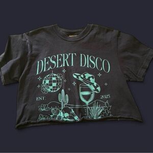 Comfort Colors Desert Disco Graphic Tee - Black & Turquoise